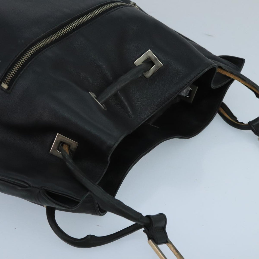 GUCCI Shoulder Bag Leather Black 001 4012 101283