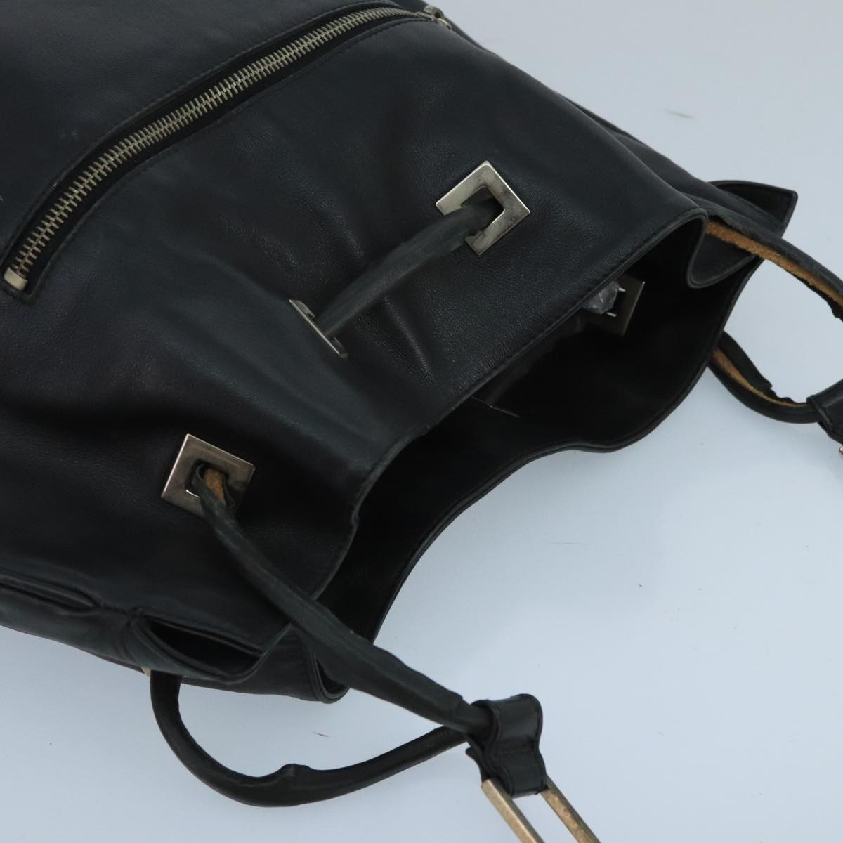 GUCCI Shoulder Bag Leather Black 001 4012 101283