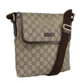 GUCCI GG Supreme Shoulder Bag PVC Beige 223666 101285
