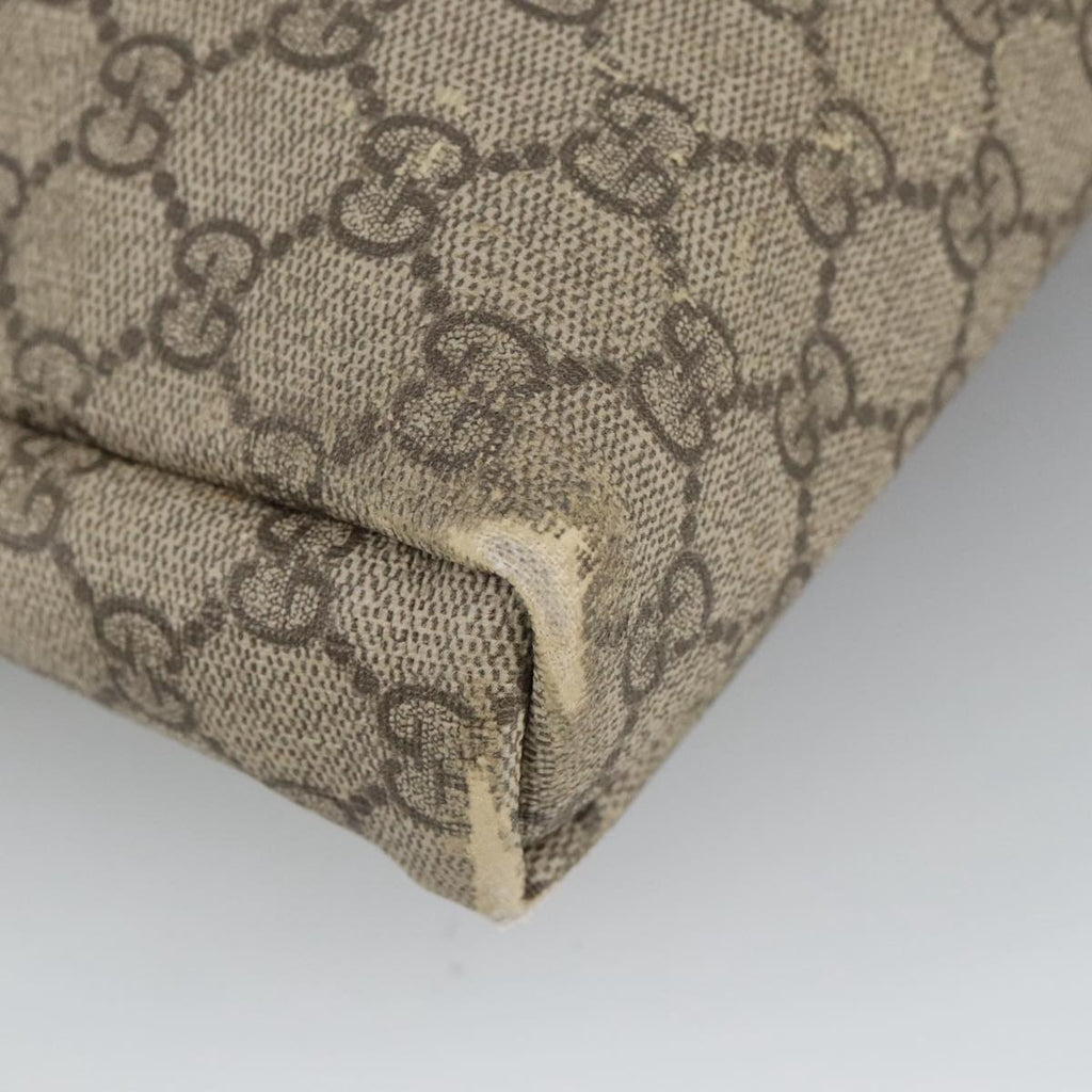 GUCCI GG Supreme Shoulder Bag PVC Beige 223666 101285