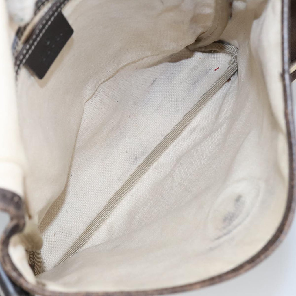 GUCCI GG Supreme Shoulder Bag PVC Beige 223666 101285