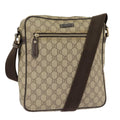 GUCCI GG Supreme Shoulder Bag PVC Beige 201448 101290