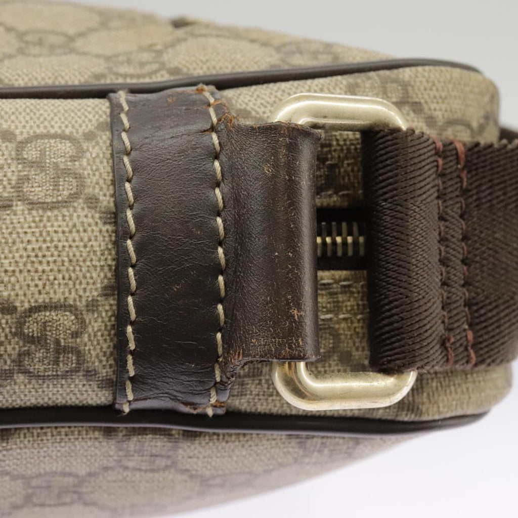 GUCCI GG Supreme Shoulder Bag PVC Beige 201448 101290