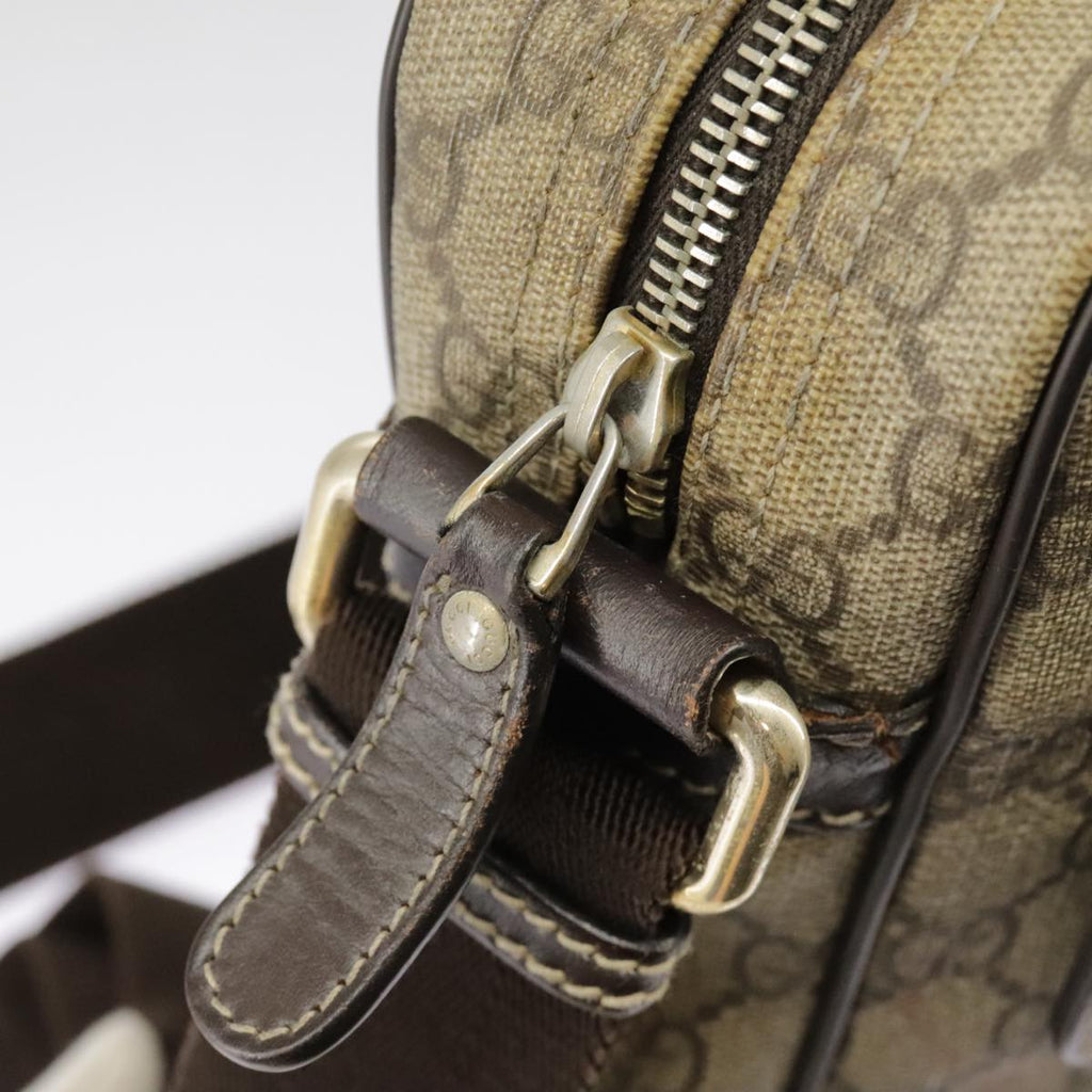 GUCCI GG Supreme Shoulder Bag PVC Beige 201448 101290
