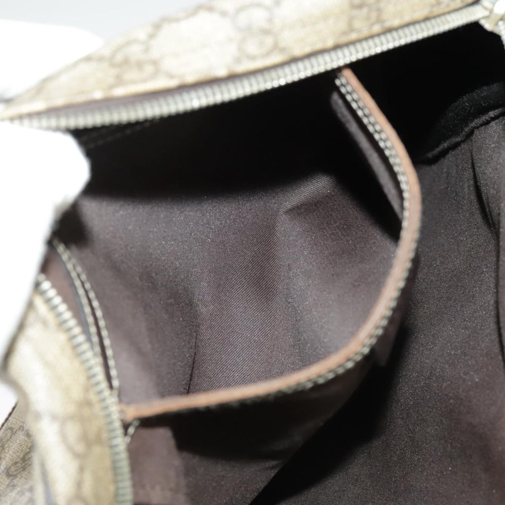 GUCCI GG Supreme Shoulder Bag PVC Beige 201448 101290