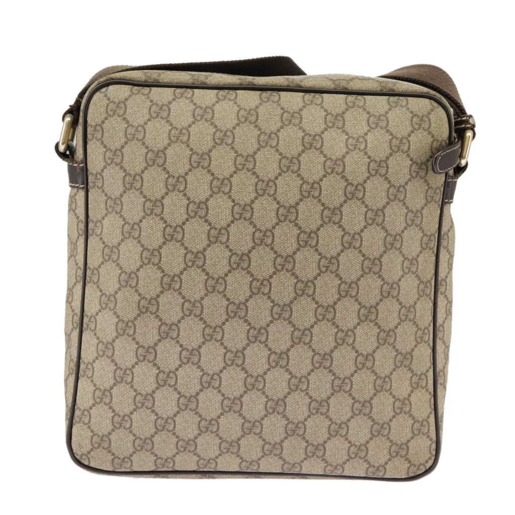 GUCCI GG Supreme Shoulder Bag PVC Beige 201448 101290