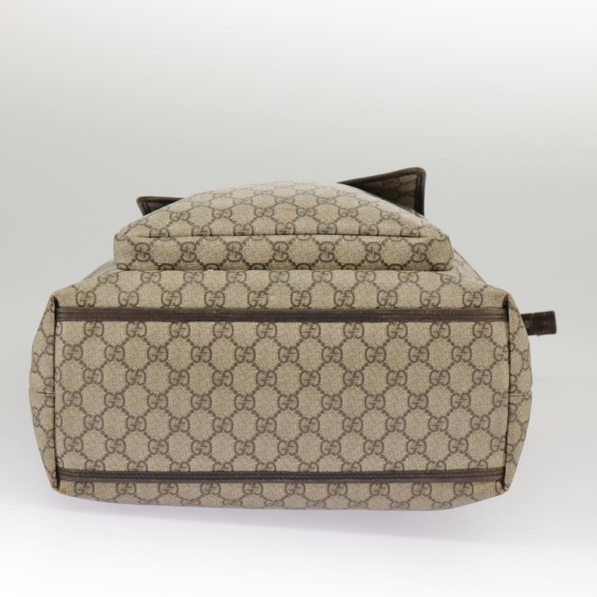 GUCCI GG Supreme Shoulder Bag PVC Beige 101291