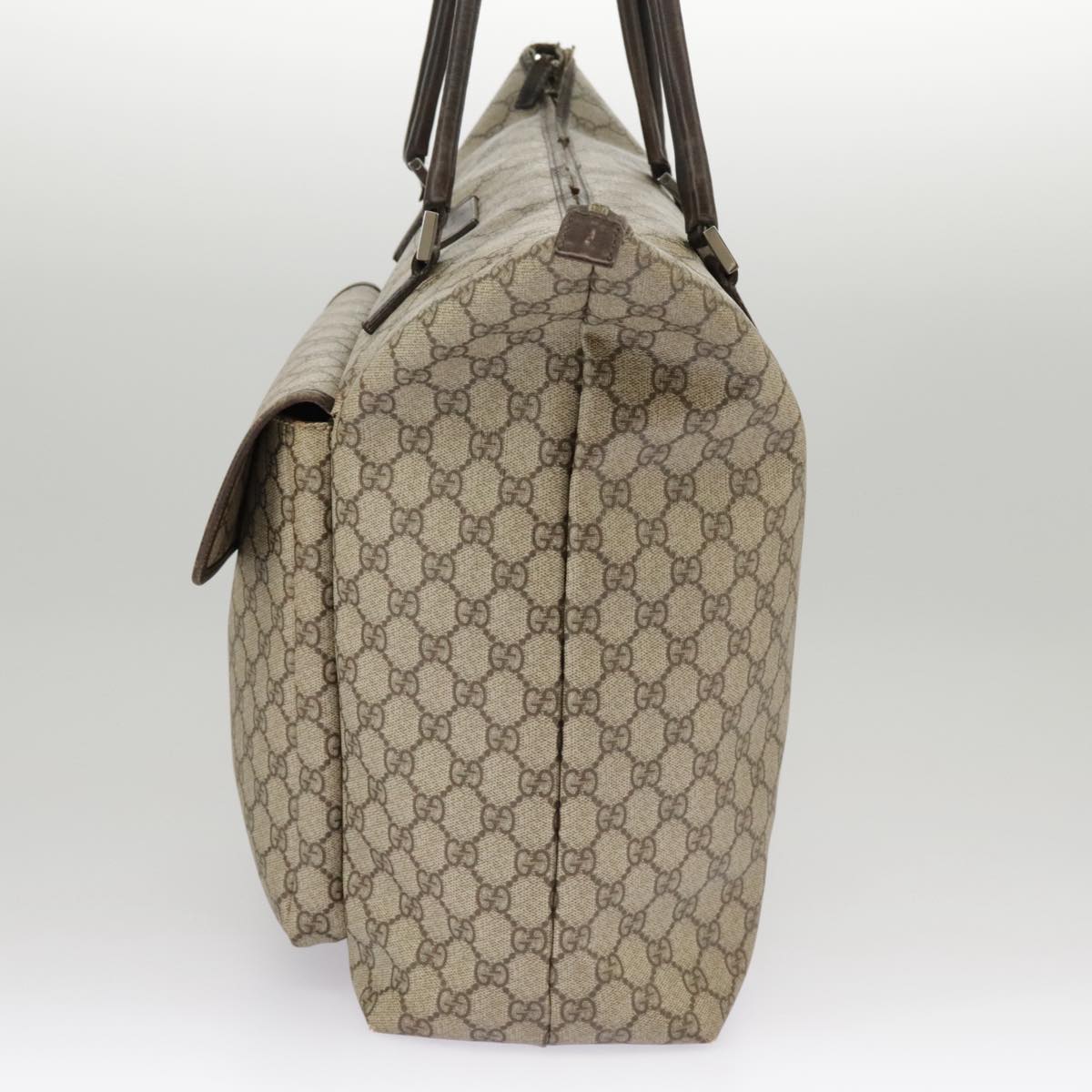 GUCCI GG Supreme Shoulder Bag PVC Beige 101291