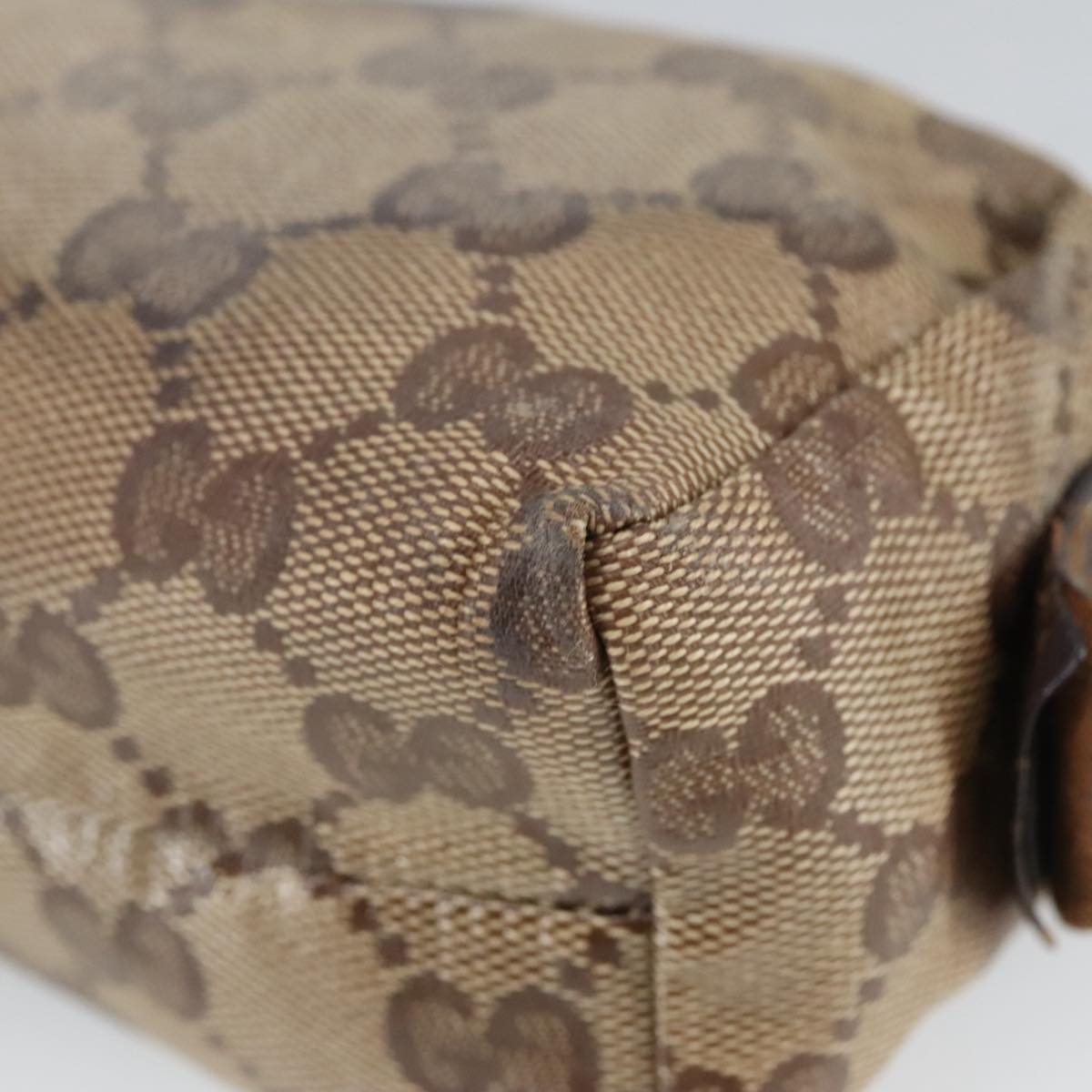 GUCCI GG Crystal Pouch Beige 115249 101306