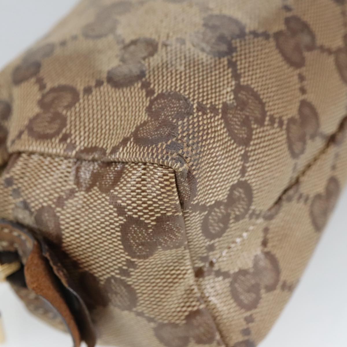 GUCCI GG Crystal Pouch Beige 115249 101306