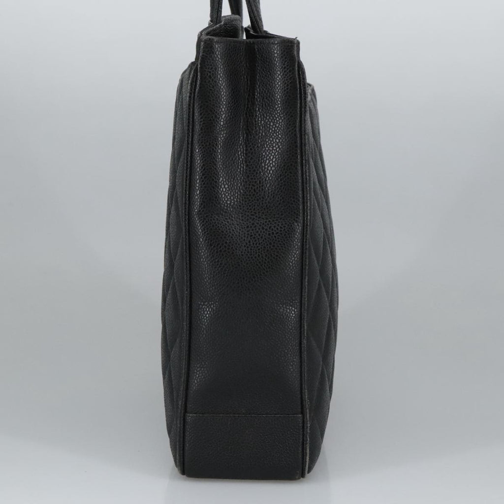 CHANEL Matelasse Hand Bag Caviar Skin Black CC 101307A