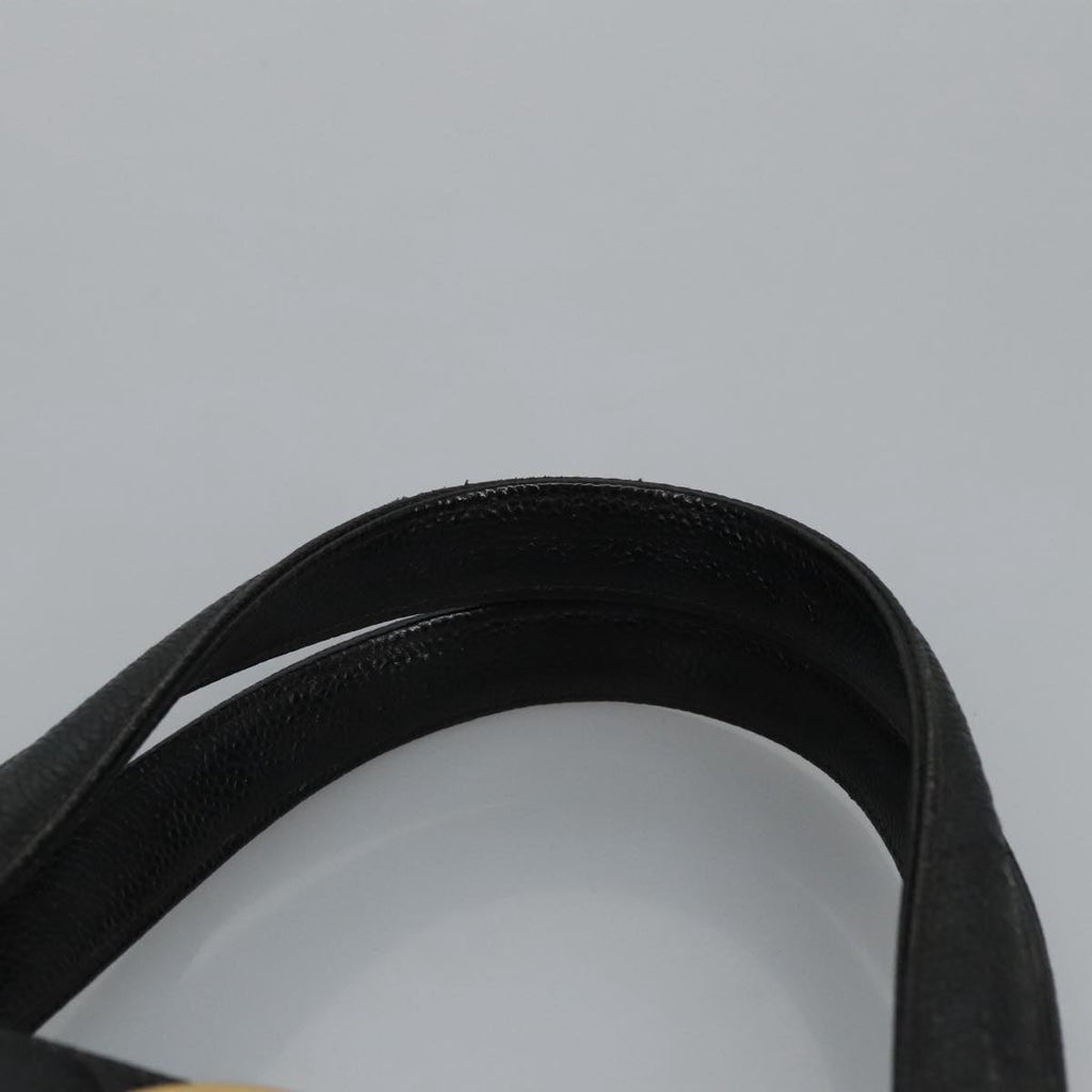 CHANEL Matelasse Hand Bag Caviar Skin Black CC 101307A