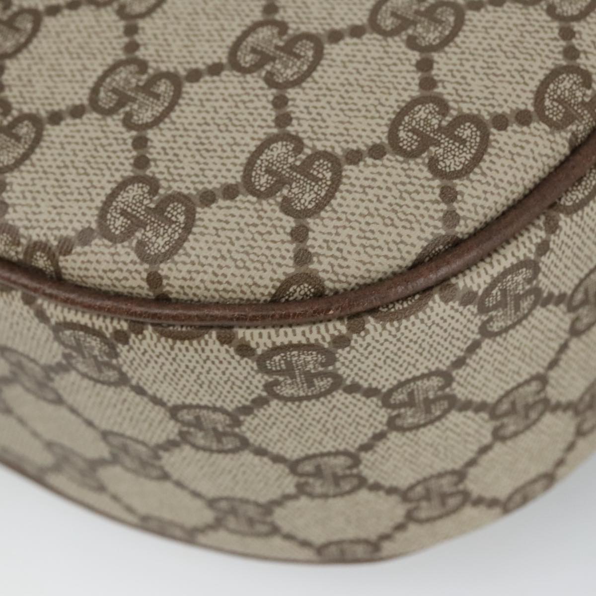 GUCCI GG Supreme Web Sherry Line Bag PVC Beige 001 123 0918 101309A