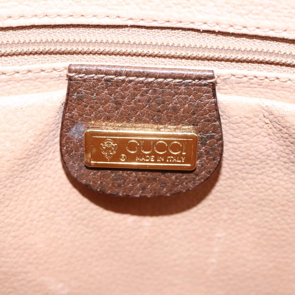 GUCCI GG Supreme Web Sherry Line Bag PVC Beige 001 123 0918 101309A