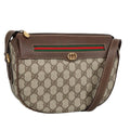 GUCCI GG Supreme Web Sherry Line Bag PVC Beige 001 123 0918 101309A