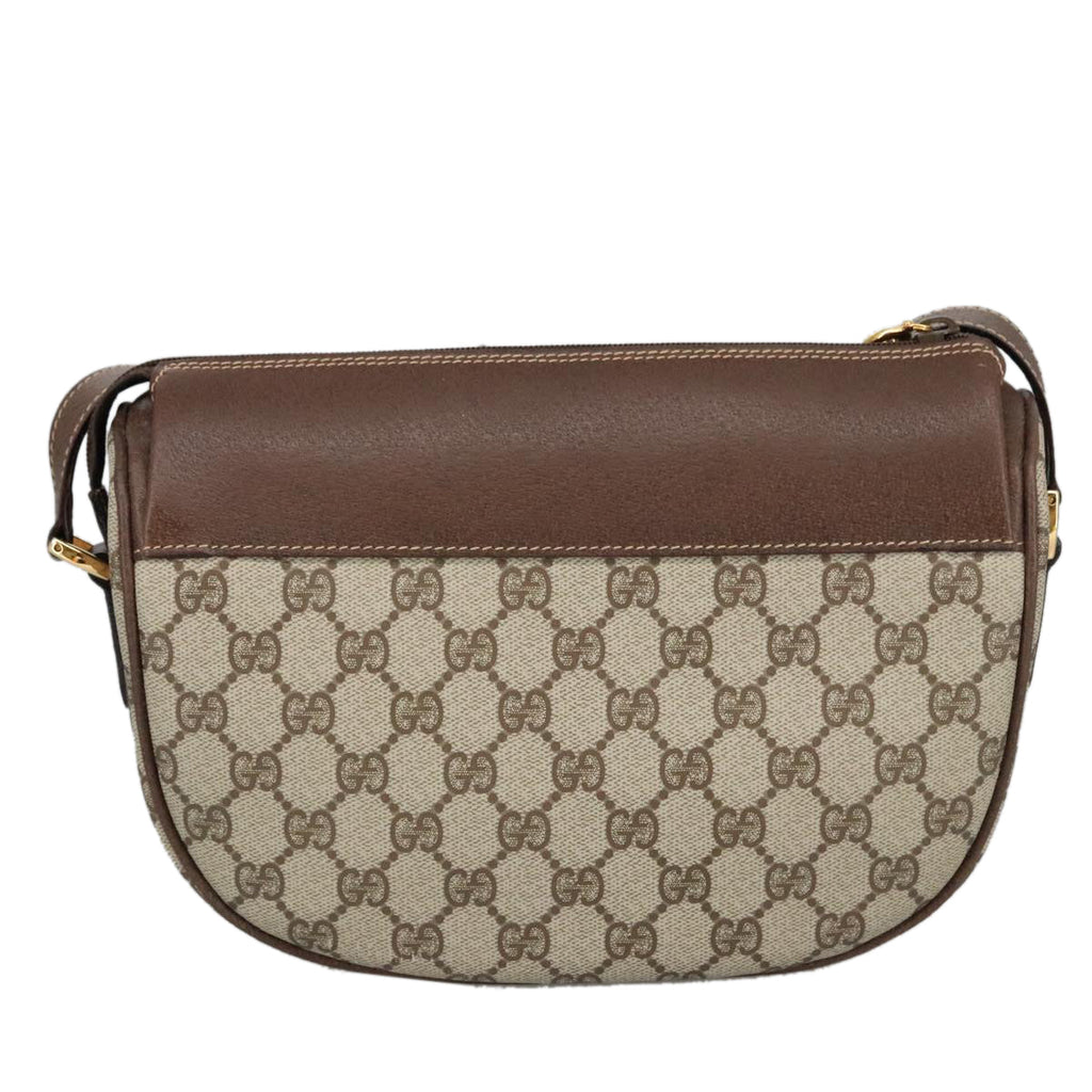 GUCCI GG Supreme Web Sherry Line Bag PVC Beige 001 123 0918 101309A