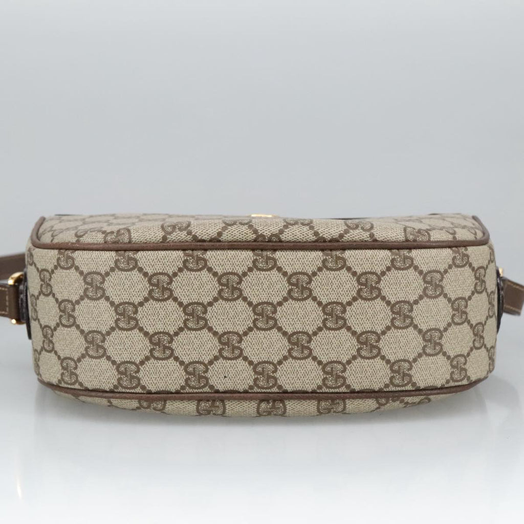 GUCCI GG Supreme Web Sherry Line Bag PVC Beige 001 123 0918 101309A