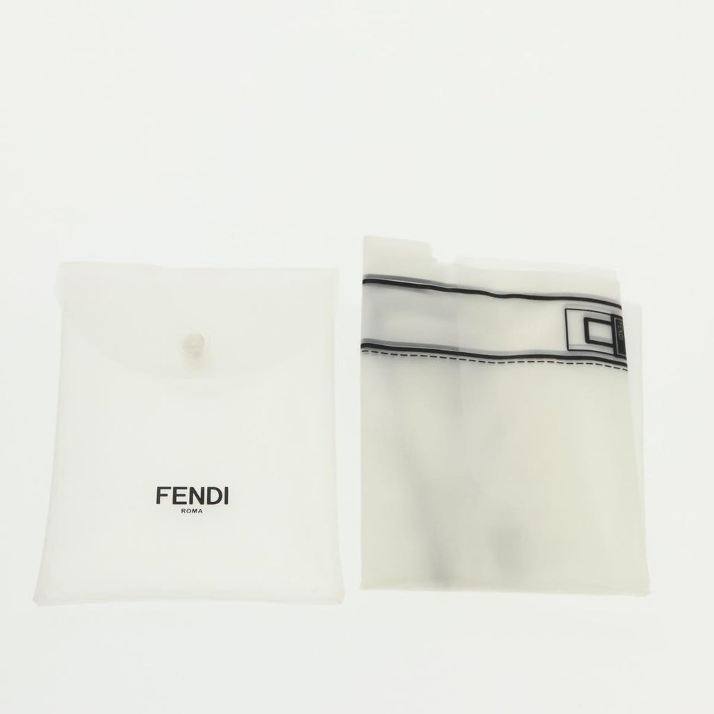 FENDI Pecan Peek A Boo Regular Hand Bag Mouton 2way Black Brown 101314S