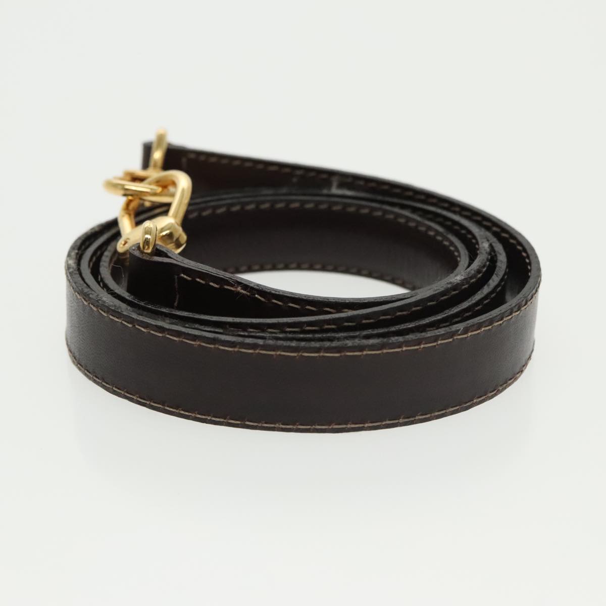 FENDI Zucca Canvas Hand Bag 2way Brown Black gold 101320SA