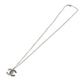 CHANEL Necklace metal Silver CC 101323A