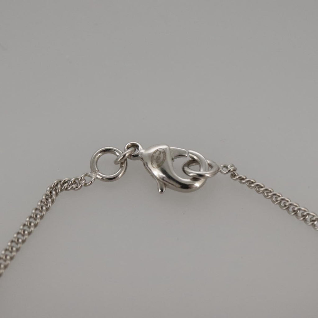 CHANEL Necklace metal Silver CC 101323A