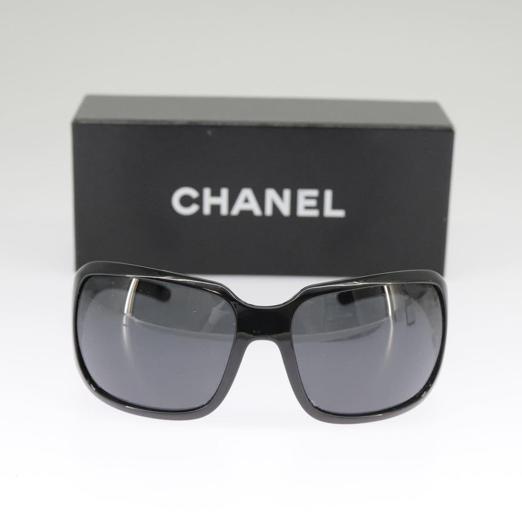 CHANEL Sunglasses plastic Black CC 101335