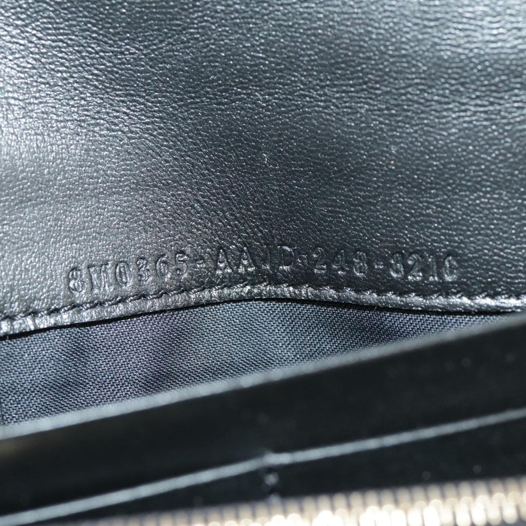 FENDI Zucca Canvas Chain Long Wallet Black 8M0365 101345A