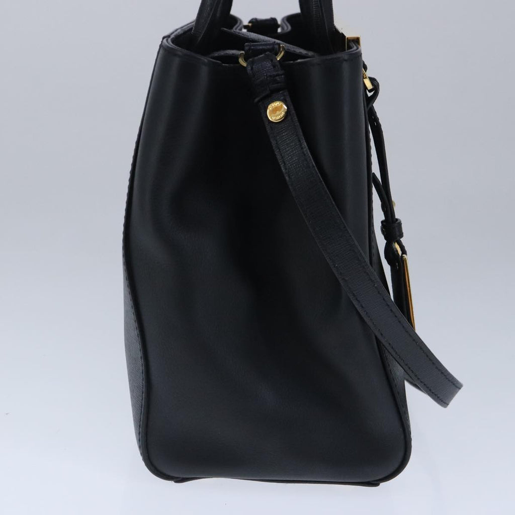 FENDI Petite To Jules Hand Bag Leather 2way Gold Black 8BH253 101381