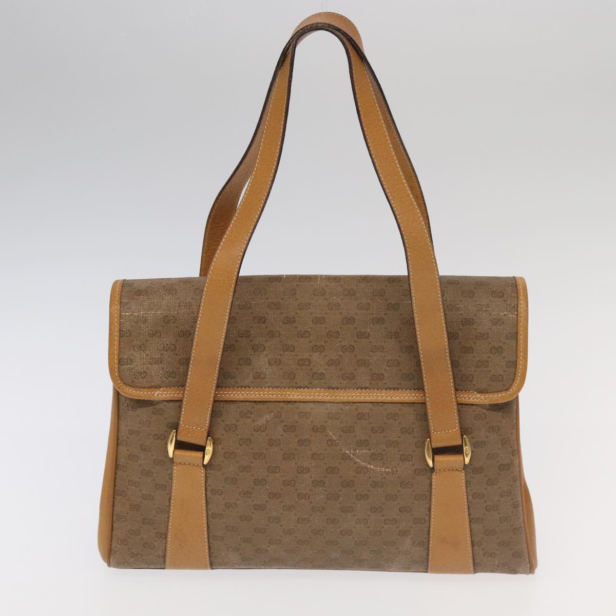 GUCCI GG Supreme Sherry Line Shoulder Bag PVC 5Set Beige Red 101558
