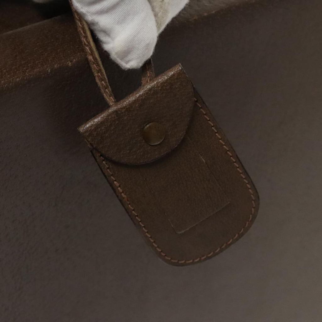 GUCCI Trunk Leather Brown Gold 101575