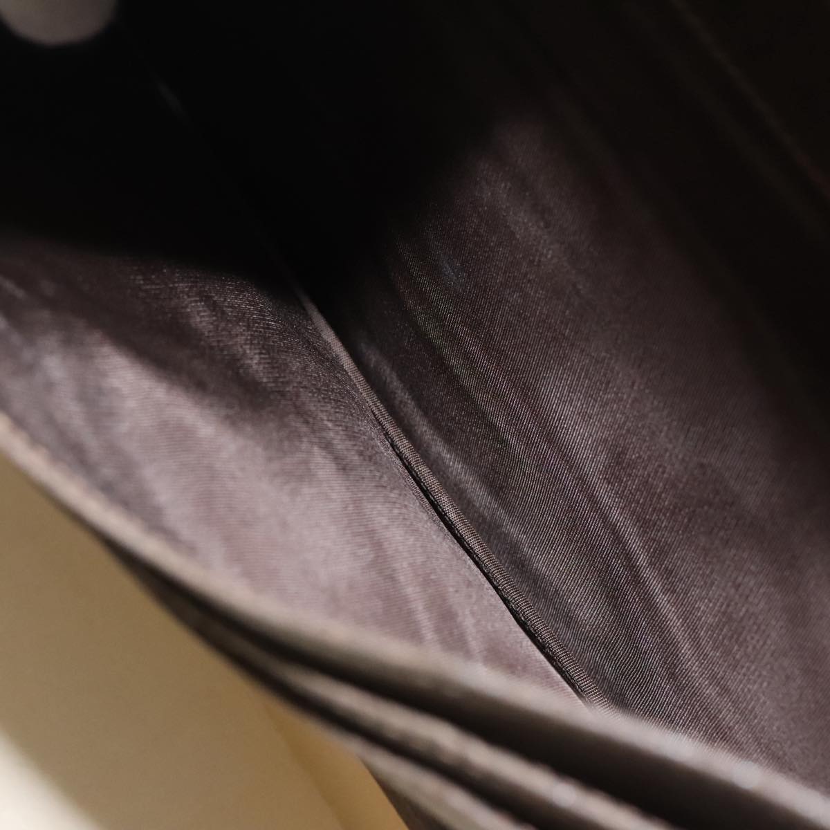 GUCCI Trunk Leather Brown Gold 101575