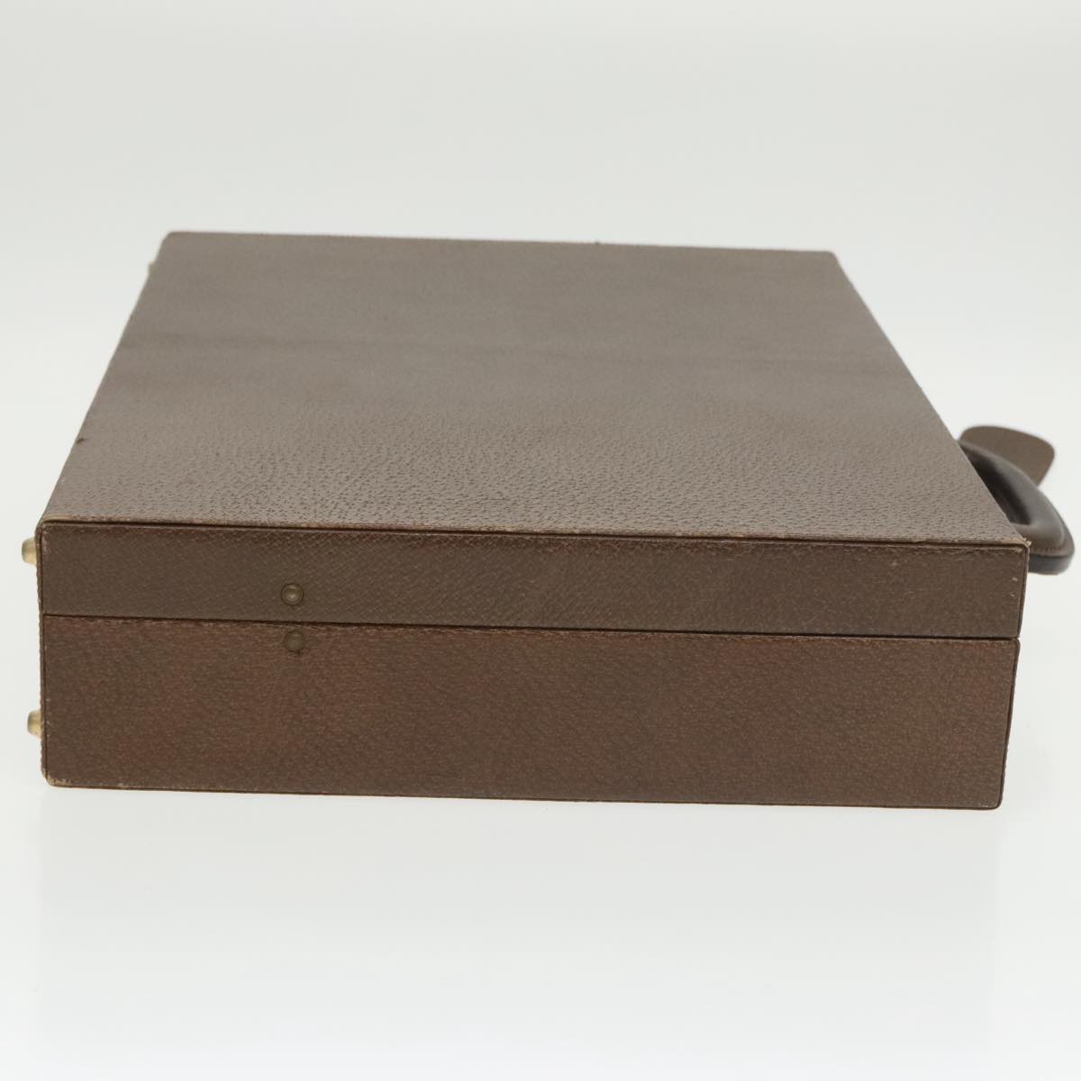 GUCCI Trunk Leather Brown Gold 101575