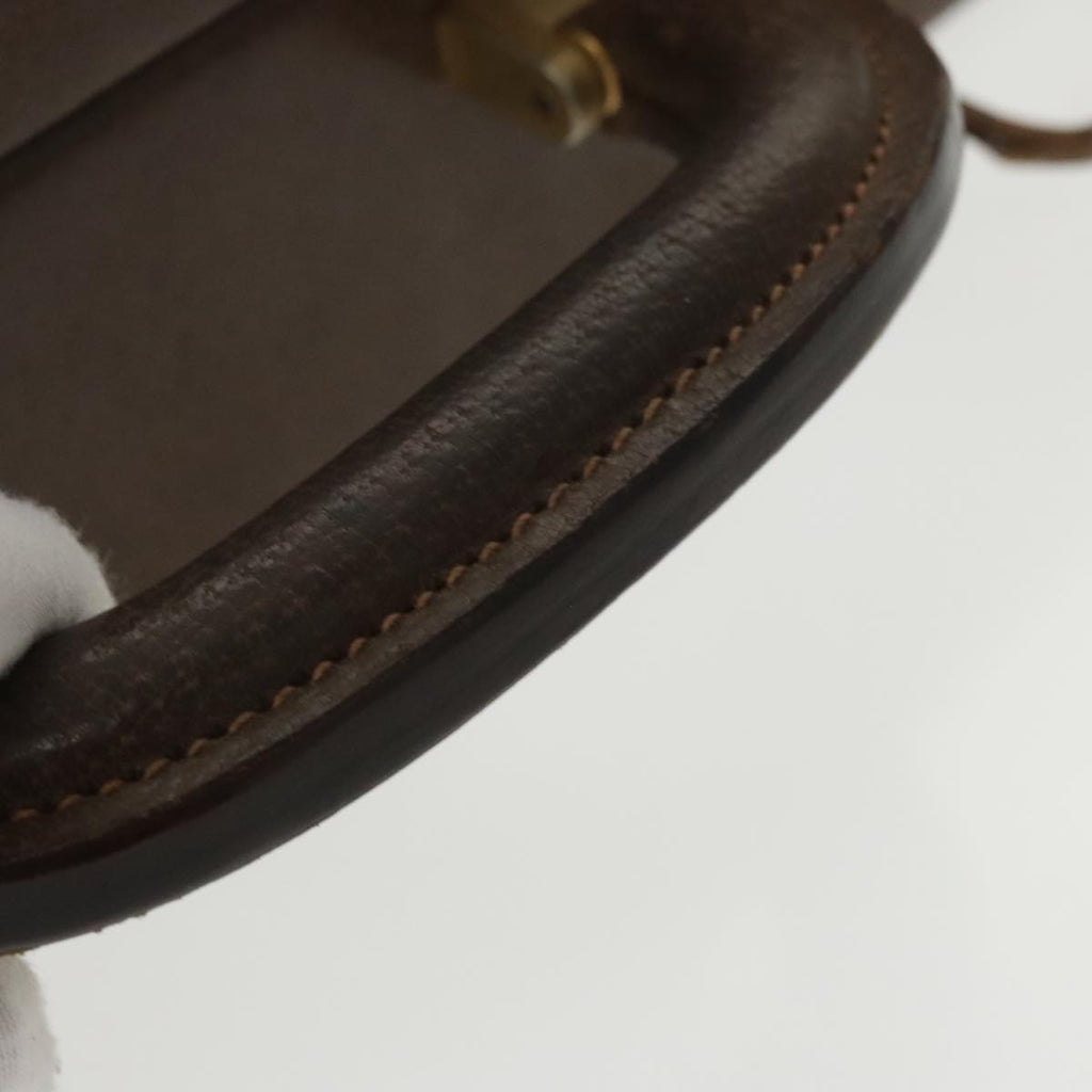 GUCCI Trunk Leather Brown Gold 101575