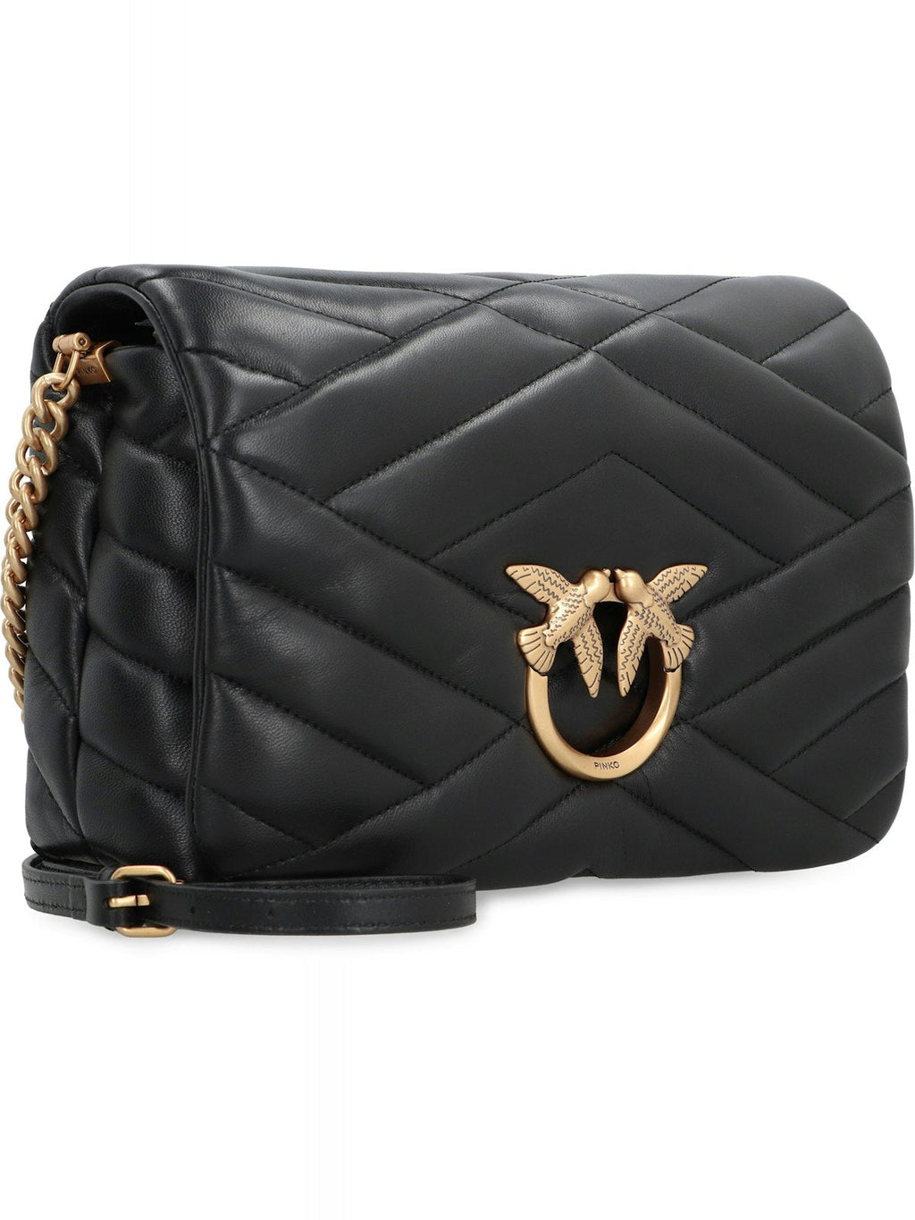 LOVE BAG CLICK PUFF LEATHER BAG