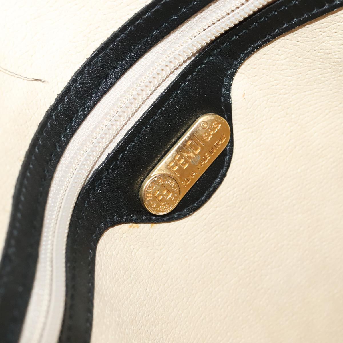 FENDI Shoulder Bag Nylon Gold Rainbow 101990