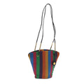 FENDI Shoulder Bag Nylon Gold Rainbow 101990