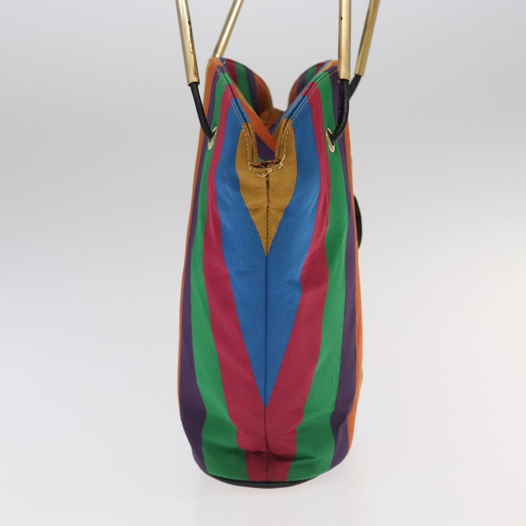 FENDI Shoulder Bag Nylon Gold Rainbow 101990