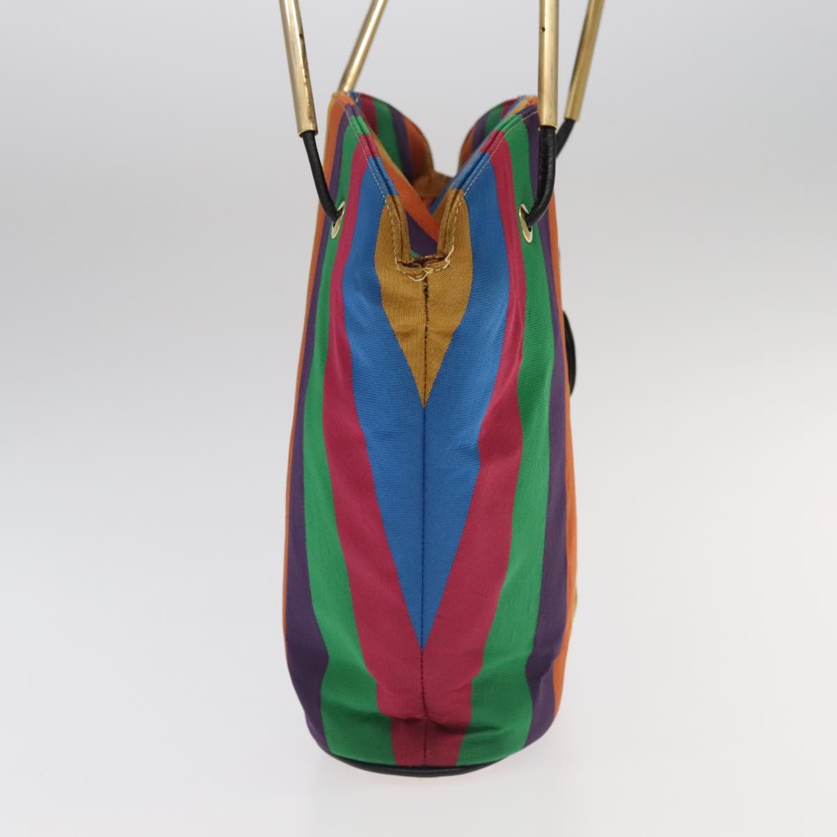 FENDI Shoulder Bag Nylon Gold Rainbow 101990