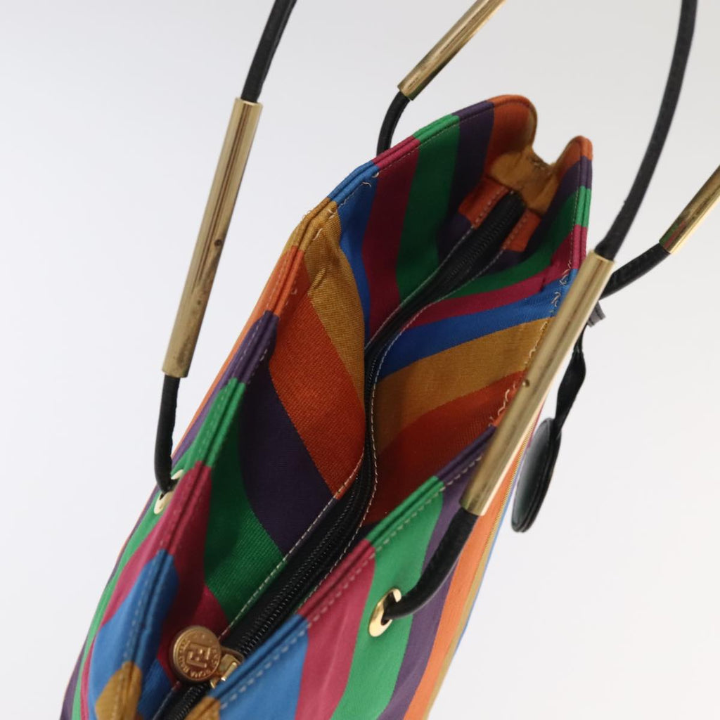 FENDI Shoulder Bag Nylon Gold Rainbow 101990