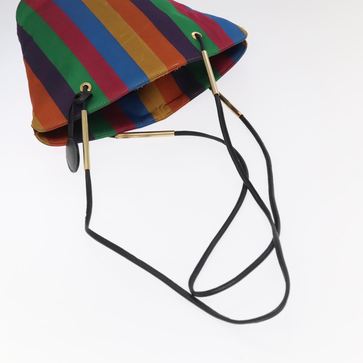 FENDI Shoulder Bag Nylon Gold Rainbow 101990