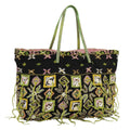FENDI Tote Bag Canvas Black 102028A