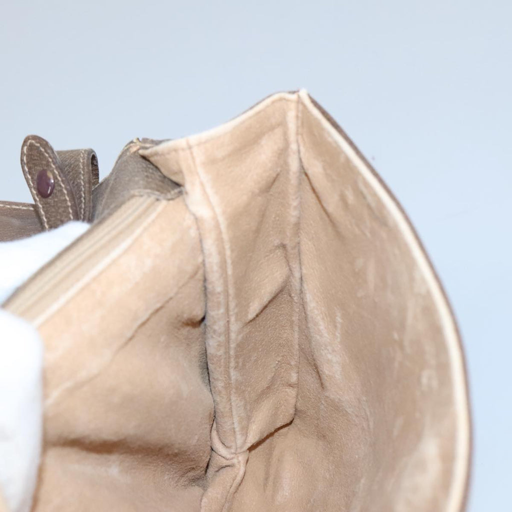 GUCCI GG Supreme Shoulder Bag PVC Beige Gold 102052