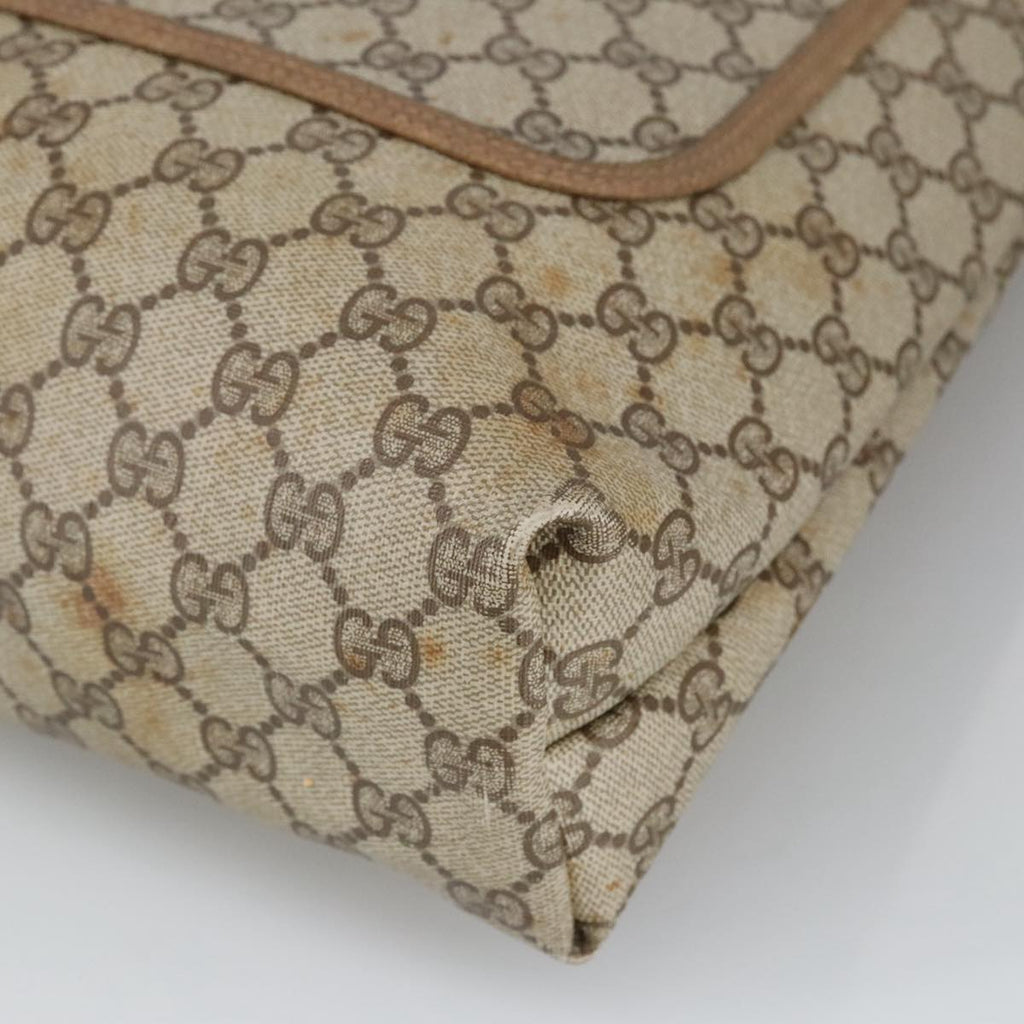 GUCCI GG Supreme Web Sherry Line Tote Bag PVC Beige Red Green 102053