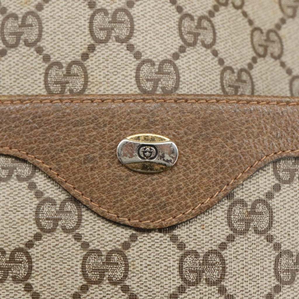 GUCCI GG Supreme Web Sherry Line Tote Bag PVC Beige Red Green 102053