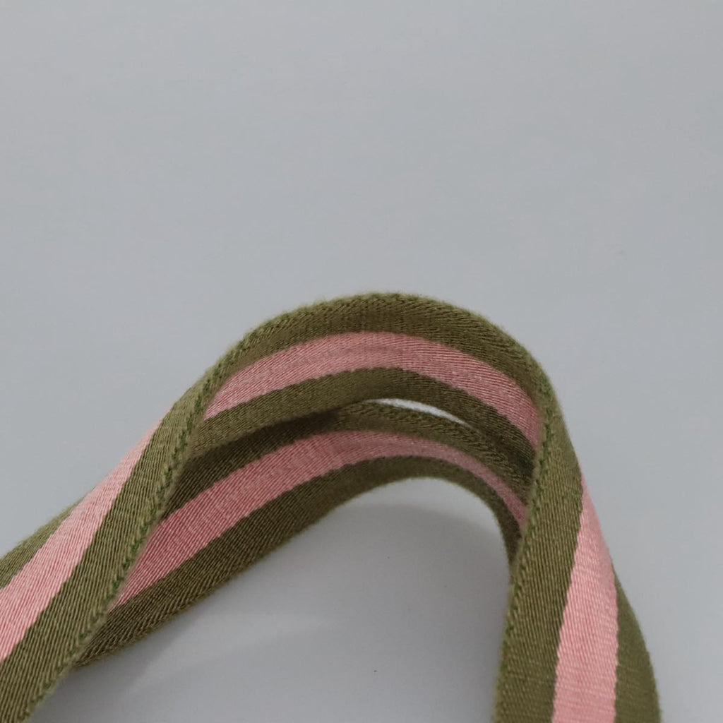GUCCI GG Canvas Sherry Line Tote Bag Khaki Pink 145810 102064