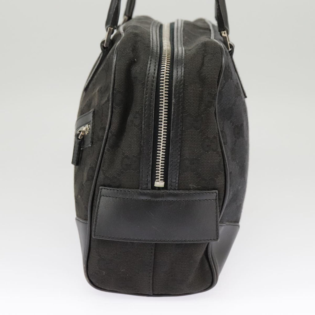 GUCCI GG Canvas Hand Bag Black Silver 002 1115 102070