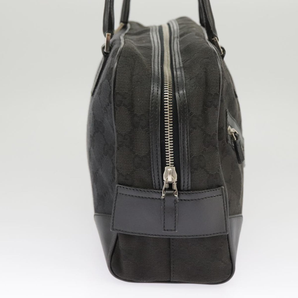 GUCCI GG Canvas Hand Bag Black Silver 002 1115 102070