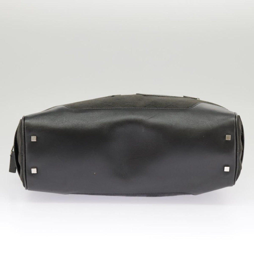 GUCCI GG Canvas Hand Bag Black Silver 002 1115 102070