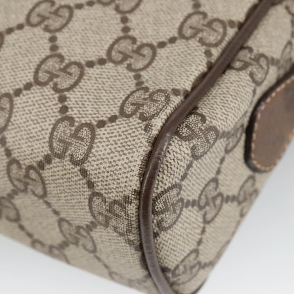 GUCCI GG Supreme Web Sherry Line Shoulder Bag PVC Beige 378 02 005 102112