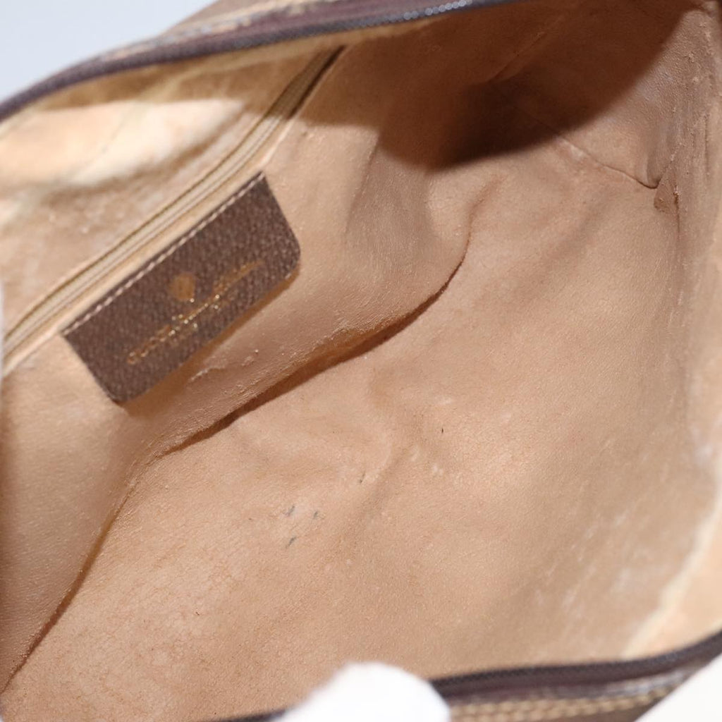 GUCCI GG Supreme Web Sherry Line Shoulder Bag PVC Beige 378 02 005 102112